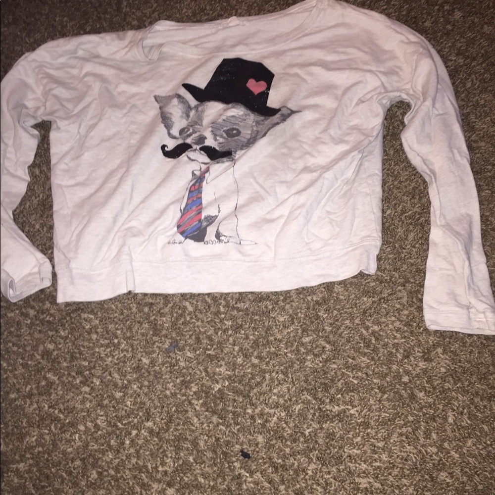 Long sleeve crop top